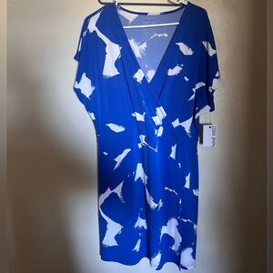 Nine West Royal Blue and White Dress